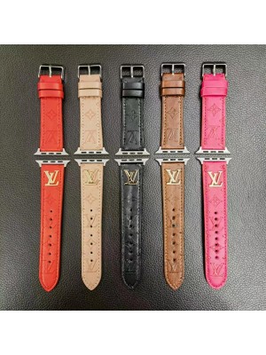 LV/ルイヴィトン ブランド アップルウォッチ 8/SE2/Ultra/7バンド 激安 レザー  立体 モノグラム Apple Watch 8/se2/ultra/7/6/se/5/4/3/2ベルト セレブ愛用 ストラップ ファッション メンズ レディース