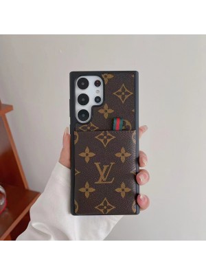 LV/Gucci/Burberry ブランド ルイヴィトン/グッチ/バーバリー iPhone 14/14 Pro/14 Pro Maxケース 韓国風 カード入れ レザー 財布 Galaxy S23/S23+/S23 Plus/S23 Ultra/S22/S21/S20カバー モノグラム アイフォン14/13/12/11スマホケース メンズ レディース