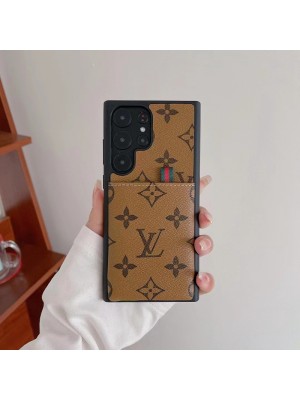 LV/Gucci/Burberry ブランド ルイヴィトン/グッチ/バーバリー iPhone 14/14 Pro/14 Pro Maxケース 韓国風 カード入れ レザー 財布 Galaxy S23/S23+/S23 Plus/S23 Ultra/S22/S21/S20カバー モノグラム アイフォン14/13/12/11スマホケース メンズ レディース