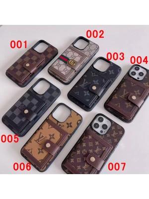 LV ルイヴィトン ブランド Gucci グッチ iPhone 15/14/14 Pro/14 Pro Maxケース 韓国風 財布型 カード収納 レザー 小銭入れ モノグラム ジャケット型 アイフォン14プロ マックス/14プロ/14/13/12/11カバー コピー レディース