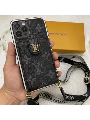 GUCCI/グッチ ブランド LV/ルイヴィトン iPhone 14/14 Pro/14 Pro Max/14 Plusケース 韓国風 ストラップ付き 財布型  カード入れ レザーバッグ 紛失防止 アイフォン14/14プロ/14プロ マックス/14プラス/13/12/11/x/xs/xr/8+/7plusカバー ファッション メンズ レディース