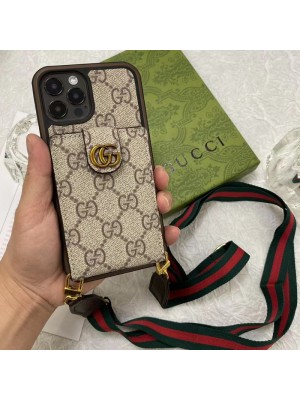 GUCCI/グッチ ブランド LV/ルイヴィトン iPhone 14/14 Pro/14 Pro Max/14 Plusケース 韓国風 ストラップ付き 財布型  カード入れ レザーバッグ 紛失防止 アイフォン14/14プロ/14プロ マックス/14プラス/13/12/11/x/xs/xr/8+/7plusカバー ファッション メンズ レディース