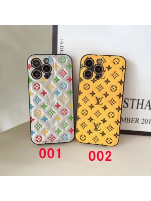 LV ブランド ルイヴィトン iPhone 14/14 Pro/14 Pro Maxケース 韓国風 モノグラム柄 レザー風 カラー色 ジャケット型 激安 アイフォン14/14プロ/14プロ マックス/13/12/11カバー コピー 経典 メンズ レディース