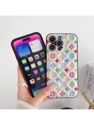 LV ブランド ルイヴィトン iPhone 14/14 Pro/14 Pro Maxケース 韓国風 モノグラム柄 レザー風 カラー色 ジャケット型 激安 アイフォン14/14プロ/14プロ マックス/13/12/11カバー コピー 経典 メンズ レディース