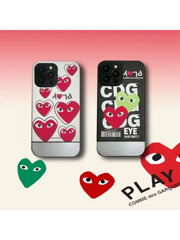 NIKE CDG ブランド iphone 14/14 pro/14 pro maxケース 韓国風 ナイキ コムデギャルソン メッキ 心柄 Comme des Garçons モノグラム ジャケット型 アイフォン14/14プロ/14プロマックス/13/12/11カバー ファッション メンズ レディーズ 