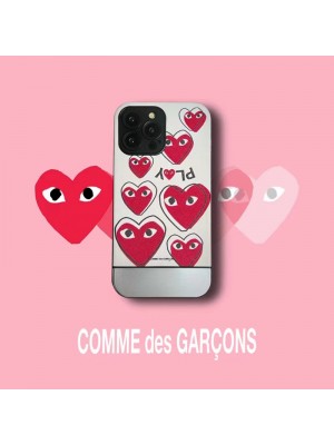 NIKE CDG ブランド iphone 14/14 pro/14 pro maxケース 韓国風 ナイキ コムデギャルソン メッキ 心柄 Comme des Garçons モノグラム ジャケット型 アイフォン14/14プロ/14プロマックス/13/12/11カバー ファッション メンズ レディーズ 