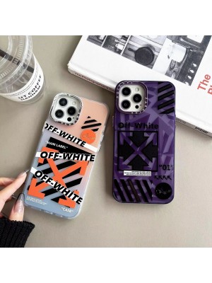 off-white ブランド iPhone 14/14 Pro/14 Pro maxケース 韓国風 オフホワイト クリアケース 矢印柄 ジャケット型 透明 アイフォン14プロ マックス/14プロ/14/13/12/11カバー 大人気 メンズ レディース