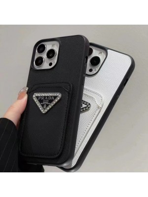 Prada プラダ人気 iphone15pro maxケース ガラス型 iphone 15 ultraケース 激安ブランド アイフォン15ウルトラ ケース トランク型 韓国風アイフォン15プラス ケース ドラえもん バッグ型