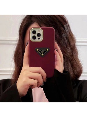 Prada ブランド プラダ iphone 14/14 Pro/14 Pro Maxケース 韓国風 カラー色 モノグラム ジャケット型 アイフォン14プロ マックス/14プロ/14/13/12/11カバー ファッション メンズ レディース