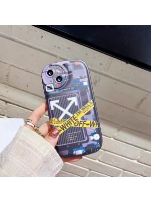 OFF-WHITE/オフホワイト SUPREME/シュプリーム ブランド iphone 13/13 pro/13 pro maxケース モノグラム 個性 楕円風 スーツケース柄 ジャケット型 ファッション メンズ レディーズ