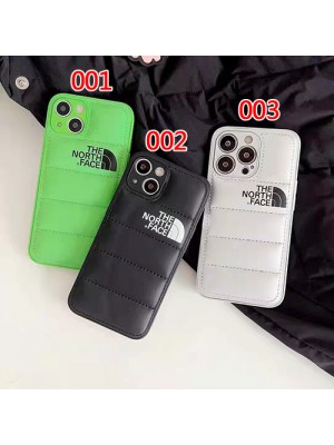 THE NORTH FACE ブランド iphone 13 pro/13 pro max/13 miniケース 芸能人愛用 オーダーメイド レザー ザ.ノース.フェイス 保護 ダウンジャケット風  レザー製 アイフォン13/13プロマックス/13ミニカバー ファッション メンス レデイース