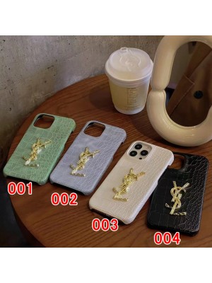 YSL イブサンローラン ブランド iphone 14/14 pro/14 PLUS/14 pro maxケース 韓国風 ワニ レザー スーパー コピー アイフォン14/13/12/11/X/XS/XR/8+/7+/8/7カバーパロディ風 新品カバー メンズ レディース