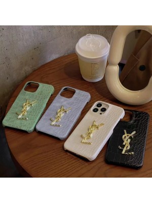 YSL イブサンローラン ブランド iphone 14/14 pro/14 PLUS/14 pro maxケース 韓国風 ワニ レザー スーパー コピー アイフォン14/13/12/11/X/XS/XR/8+/7+/8/7カバーパロディ風 新品カバー メンズ レディース