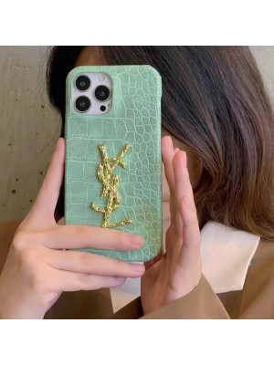 YSL イブサンローラン ブランド iphone 14/14 pro/14 PLUS/14 pro maxケース 韓国風 ワニ レザー スーパー コピー アイフォン14/13/12/11/X/XS/XR/8+/7+/8/7カバーパロディ風 新品カバー メンズ レディース