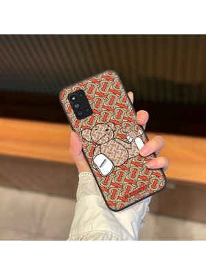 Burberry ハイブランド バーバリー iphone 14/14 pro/14 pro max/14 plusケース かわいい モノグラム 熊 ジャケット型 Galaxy a33/S22/s22+/s22 ultraカバー 全機種対応 メンズ レディーズ