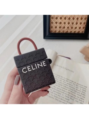 CELINE セリーヌ AirPods 3/2/1/Proケース ブランド バッグ風 第1/2/3世代 エアーポッズ1/2/3/プロカバー 紛失防止 シリコン 収納便利 メンズ レディース