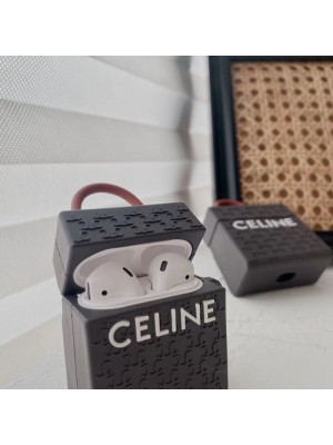 CELINE セリーヌ AirPods 3/2/1/Proケース ブランド バッグ風 第1/2/3世代 エアーポッズ1/2/3/プロカバー 紛失防止 シリコン 収納便利 メンズ レディース