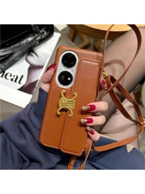 celine セリーヌ ブランド iphone 14 pro max/14 pro/14/13/12/11ケース かわいい バッグ型 カード入れ レザー ストラップ  モノグラム 斜めがけ galaxy s23/s23+/s23 Plus/s23 ultra/note20カバー 韓国風 ファッション メンズ レディース