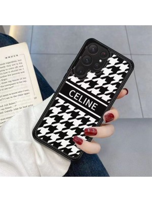 CELINE ブランド iPhone14/14 Pro/14 Pro Max/14 Plusケース 韓国風 セリーヌ モノグラム 黒白色 ジャケット型 Galaxy S23/S23 Plus/S23 Ultra/Note20/S22/S21/S20ケース 芸能人愛用 アイフォン14プラス/14プロ マックス/14プロ/14/13/12/11カバー 大人気 メンズ レディース