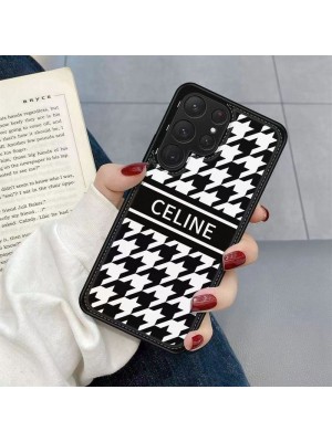 CELINE ブランド iPhone14/14 Pro/14 Pro Max/14 Plusケース 韓国風 セリーヌ モノグラム 黒白色 ジャケット型 Galaxy S23/S23 Plus/S23 Ultra/Note20/S22/S21/S20ケース 芸能人愛用 アイフォン14プラス/14プロ マックス/14プロ/14/13/12/11カバー 大人気 メンズ レディース