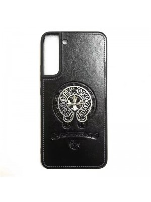 Chrome Hearts ブランド Galaxy S23/S23+/S23 Plus/s23 Ultra/S22/S21/S20/Note20ケース おしゃれ クロムハーツ モノグラム レザー ジャケット型 芸能人愛用 韓国風 ギャラクシーs23/s23プラス/s23ウルトラ/s22/s21/s20/s10/note20/note10カバー 大人気 メンズ レディーズ