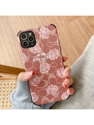 COACH ブランド iphone 13/13 pro/13 pro maxケース コーチ かわいい 花 ジャケット型 モノグラム アイフォン13/12/11/x/xr/xs/xs/8/7カバー メンズ レディース