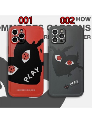 CDG/コムデギャルソン iphone 13 pro/13 mini/13 pro maxケース ins風 ブランド NARUTO 川久保玲 モノグラム ジャケット型 カラス柄 芸能人愛用 アイフォン13/12/11/x/xs/xr/8/7カバー メンズ レディーズ