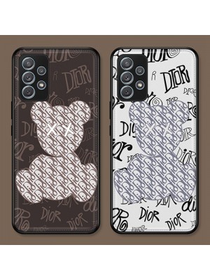 Dior/ディオール Kaws/カウズ ブランド iphone 14/14 pro/14 pro max/14 plusケース かわいい 熊柄 Galaxy A33/A53/A72/A52カバー 激安 ジャケット型 高級感 耐衝撃 芸能人愛用 メンズ レディース