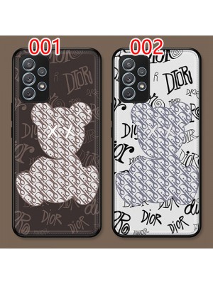 Dior/ディオール Kaws/カウズ ブランド iphone 14/14 pro/14 pro max/14 plusケース かわいい 熊柄 Galaxy A33/A53/A72/A52カバー 激安 ジャケット型 高級感 耐衝撃 芸能人愛用 メンズ レディース