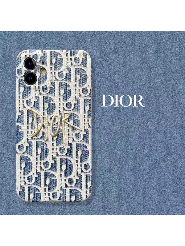 DIOR ハイブランド iphone 13/13 pro/13 pro maxケース 個性 ディオール 刺繍 モノグラム アイフォン13/12/11/xr/xs/x/8/7カバー ジャケット型 ファッション メンズ レディース