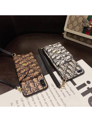 DIOR ブランド ディオール iphone 13/13 pro/13 pro maxケース カード入れ ストライプ Galaxy S22/s22+/s22 ultra/a53/a52/a72/note21カバー レザー バッグ型 全機種対応 モノグラム コピー メンズ レディーズ