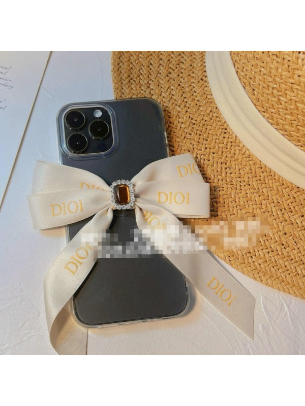 DIOR ブランド ディオール iphone 13/13 pro/13 pro max/13 miniケース 安い モノグラム リボン付 クリア 宝石風 ジャケット型  ソフト アイフォン13/12/11/x/xs/xr/8PLUS/7PLUSカバー ファッション メンズ レディーズ