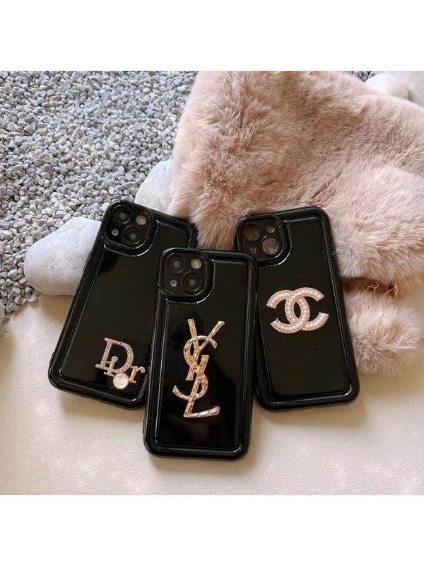 dior ディオール chanel シャネル ブランド iphone 14/14 pro/14 pro maxケース かわいい きらきら ysl イブサンローラン モノグラム 黒色 ジャケット型 韓国風 アイフォン14/14プロ/14プロ マックス/13/12/11/x/xs/xr/8+/7+カバー 大人気 メンズ レディース