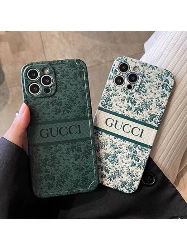 グッチ ハイブランド iphone 13 pro max/13 mini/13 proケース お洒落 GUCCI 植物柄 モノグラム シンプル アイフォン13/12/11/X/XS/XR/8/7カバー 芸能人愛用 ファッション メンズ レディーズ