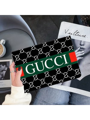 GUCCI ブランド iPad mini6/9ケース pro 2021 ハイブリッド モノグラム ケース グッチ  2020/2021ケース 12.9/11インチ 軽量 黄変しにくい 保護 ハード背面対応 ソフトフレーム 高級ファッション