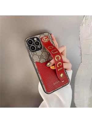 GUCCI ブランド iphone 14/14 pro/14 pro max/14 plusケース おしゃれ グッチ カード収納 ハンドベルト付き モノグラム Galaxy S22/s22+/s22 ultra/note21/s20カバー レザー 全機種対応 ファッション メンズ レディーズ