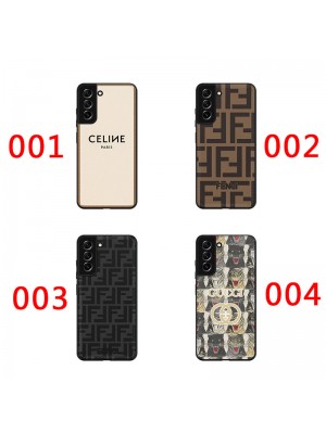 GUCCI/グッチ FENDI/フェンディ CELINE/セリーヌ ハイブランド iPhone 14/14 pro/14 pro max/SE3ケース 全機種対応 レザー Galaxy A53/S22/s22+/s22 ultra/note21ケース モノグラム 縫い ジャケット型 Huawei p40/Mate40カバー メンズ レディーズ 