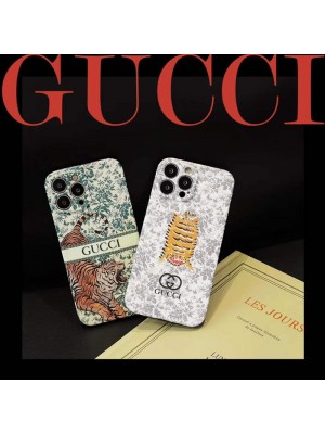 GUCCI/グッチ ブランド iphone se 第3世代/13/13 pro/13 pro maxケース オシャレ 植物 虎  ジャケット型 モノグラム アイフォン13/12/11/x/xs/xrケース メンズ レディース