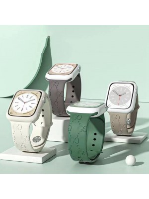 GUCCI グッチ ブランド アップルウォッチ8/SE2/Ultra/7ハンド セレブ愛用 モノグラム TPU製 apple watch 8/se2/ultra/7/6/se/5/4/3/2ベルト 腕時計 ストラップ ファッション メンズ レディース