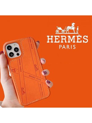 エルメス/HERMES iphone 13 pro/13 pro max/13 miniケース インスタ風 ブランド レザー製 ジャケット型 アイフォン13/12/11/x/8/7 plusケース 激安 ファッション メンズ レディース