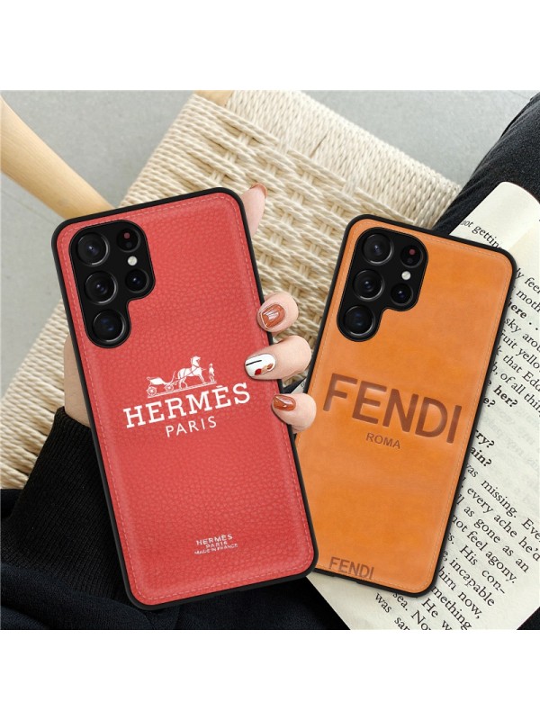 Fendi/フェンディ Hermes/エルメス ブランド iPhone 14/14 Pro/14 Pro Max/14 Plus/13 Mini/12/11ケース 可愛い レザー製 Galaxy S23/s23+/s23 ultra/s22/s21/note20/note10ケース メンズ レディース