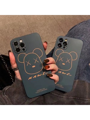 KAWS ブランド iphone 13/13 pro/13 mini/13 pro maxケース カウズ ジャケット型 モノグラム 熊頭 安い アイフォン13/12/11/x/8/7/6ケース 大人気 メンズ レディーズ