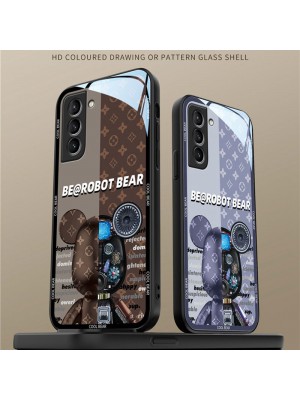 Be@rbrick/LV ルイヴィトン/ベアブリック ブランド iphone 14/14 pro/14 pro max/se3ケース オシャレ モノグラム 熊柄 Galaxy S23/s23+/s23 ultra/note21カバー ジャケット型 全機種対応 芸能人愛用 Huawei p50ケース ファッション メンズ レディーズ 