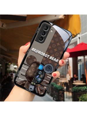 Be@rbrick/LV ルイヴィトン/ベアブリック ブランド iphone 14/14 pro/14 pro max/se3ケース オシャレ モノグラム 熊柄 Galaxy S23/s23+/s23 ultra/note21カバー ジャケット型 全機種対応 芸能人愛用 Huawei p50ケース ファッション メンズ レディーズ 