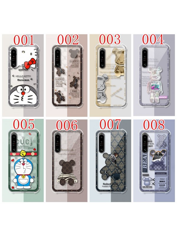 KAWS ブランド  iphone14 Pro max 14Pro 14 Plusケース 韓国風 クリアケース 安い Gucci モノグラム Galaxy A23 5G/S22/S22+/S22 ultraケース 熊 be@rbrick ドラえもん ハローキティ柄 全機種対応 CELINE xperia 5iv 10 iv 1 ivカバー メンズ レディース