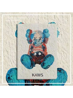 Kaws カウズ iPad 10/Pro 2022/Air5ケース かわいい 油絵風 ブランド 手帳型 モノグラム 全機種対応 スタンド機能 アイパッド10/エアー5/プロ2022/ミニ 6/9/8/7/4/3/2カバー 大人気 メンズ レディース