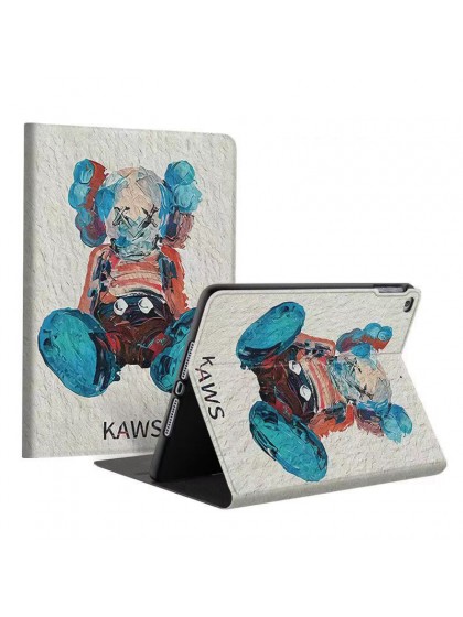 Kaws カウズ iPad 10/Pro 2022/Air5ケース かわいい 油絵風 ブランド 手帳..