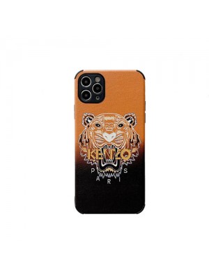 KENZO ブランド iphone 13 pro/13 pro max/13 miniケース 可愛い ケンゾー 虎頭 ジャケット型 アイフォン13/12/11/x/xs/xr/8/7カバー 四角保護 ファッション メンズ レディーズ