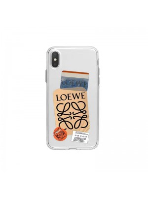 LOEWE ブランド Iphone se 第3世代/13 mini/13 Pro Maxケース ロエベ クリア ジャケット型 アイフォンSE3/13/13プロ/13ミニ/12/11/x/8/7カバー激安モノグラム 経典 芸能人愛用 メンズ レディース