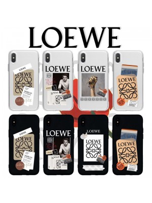 LOEWE ブランド Iphone se 第3世代/13 mini/13 Pro Maxケース ロエベ クリア ジャケット型 アイフォンSE3/13/13プロ/13ミニ/12/11/x/8/7カバー激安モノグラム 経典 芸能人愛用 メンズ レディース